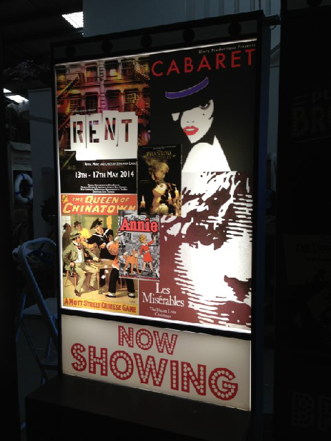 POSTER, Translucent Broadway Lightbox Cell - Rent / Cabaret 60x74cm H